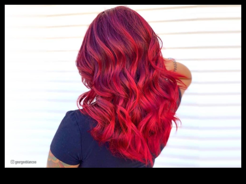 الثقة القرمزية: تسريحات الشعر الحمراء والحمراء لبيانات الموضة الجريئة