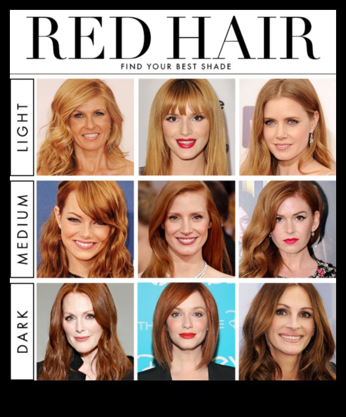 ما هو الظل الخاص بك؟ العثور على تصفيفة الشعر المثالية باللون الأحمر أو البني المحمر